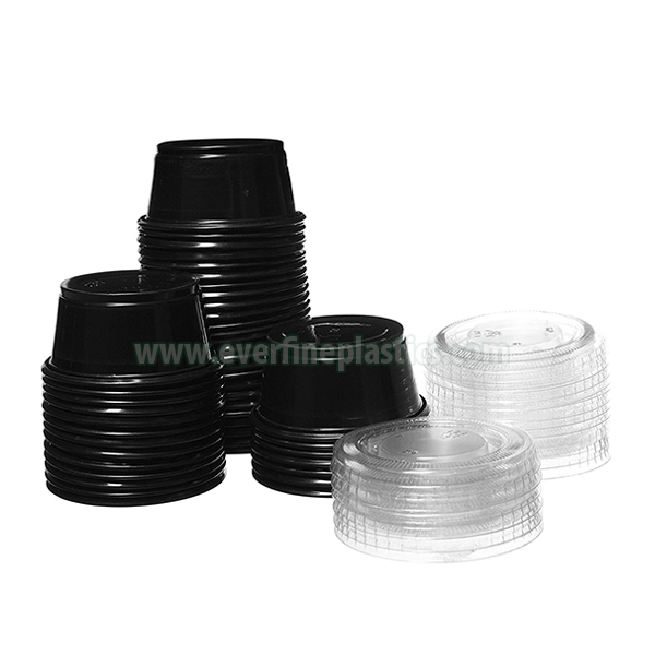 Cheapest Factory
 Plastic Portion Cup with Lid 1.5oz – Small Straight Straws