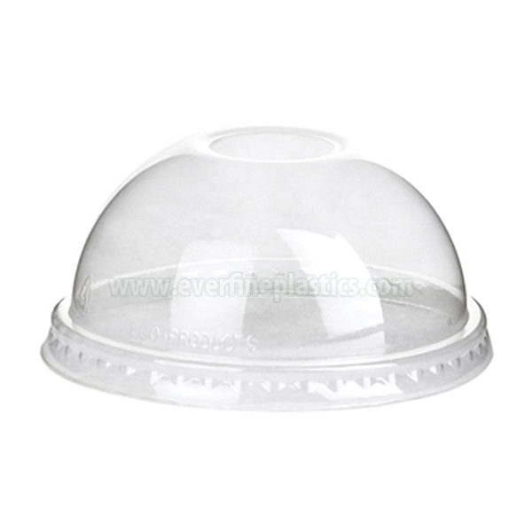 Disposable Dome PET Lids, Fits 12 oz. – 24 oz. Cups, Clear Featured Image
