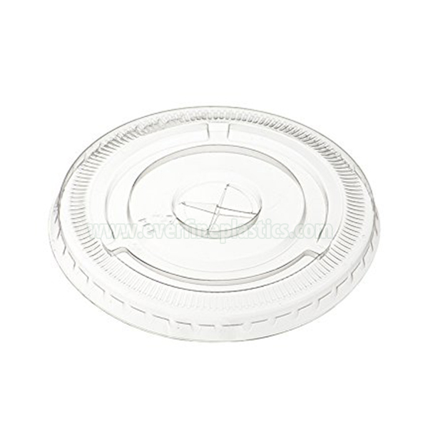 Hot New Products
 Flat PET Cup Lids, Fits 12 oz. – 24 oz. Cups, Clear – Color Foling Spoon