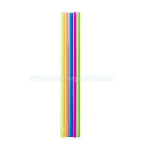 Plastic Neon Jumbo Straws 7 3/4 Inches long