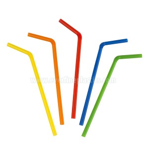 Assorted Colors Giant Smoothie Flexible Straws