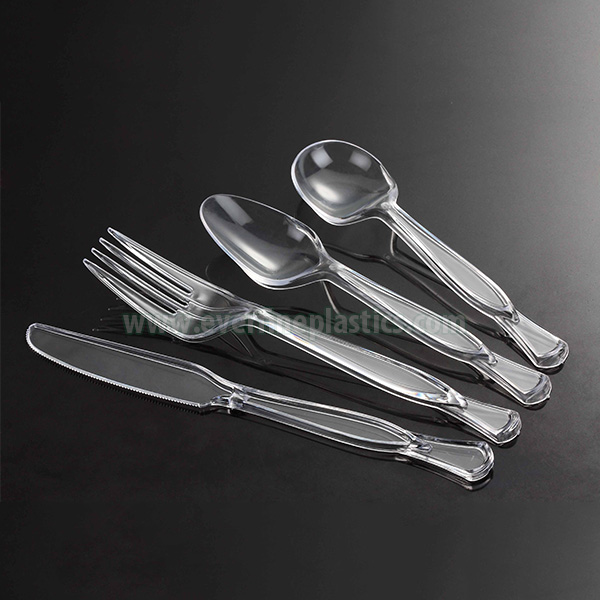 OEM Supply
 PS Cutlery 628 – Silver Coated Plastic Spoons