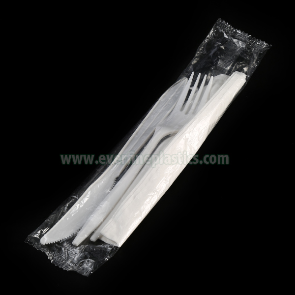 Factory Price
 Cutlery Kit NO.56K4C3 – Plastic Spoon Fork Straw