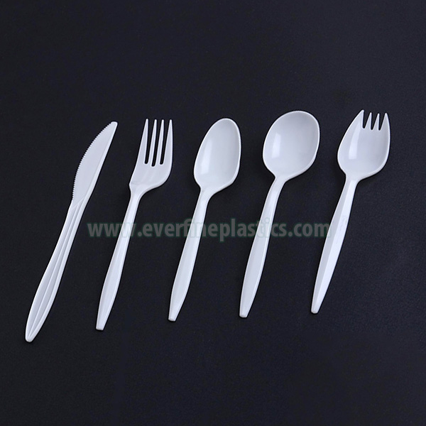 China wholesale
 PP Cutlery 502 – Colored Plastic Handle Spoon