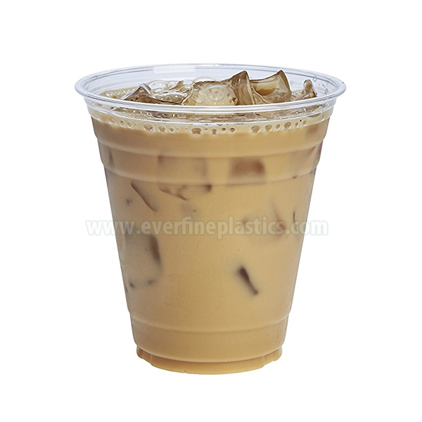 Wholesale Price
 Plastic Cup Crystal Clear PET 12oz Squat – Black Straight Straw
