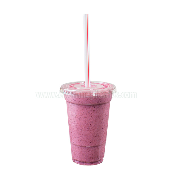 China wholesale
 Individually Wrapped Plastic Long 8 1/4 Smoothie Straws Red and White Striped to Sri Lanka Manufacturers