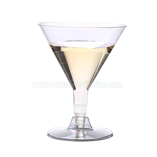 High definition
 Plastic Cups – 5oz Martini Glass – Mini Dessert Spoon