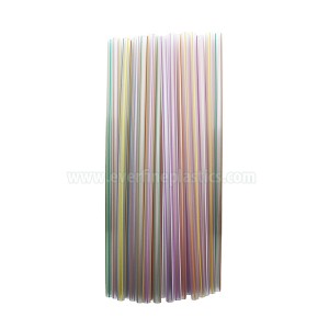 7,75 pulgadas de plástico rectas Pajas Jumbo, colores surtidos