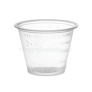 Plastové lekárstvo pohár 1 oz